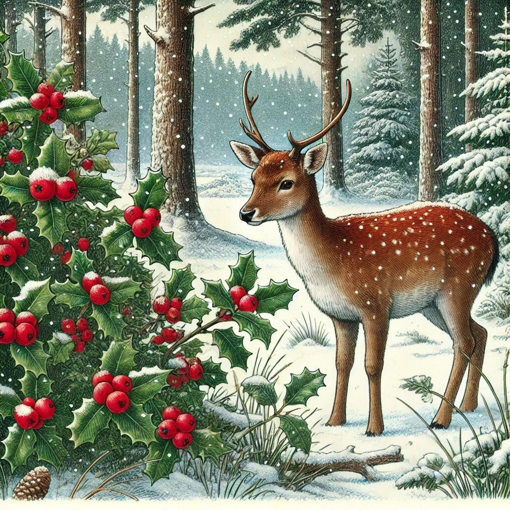 Do Deer like holly berries