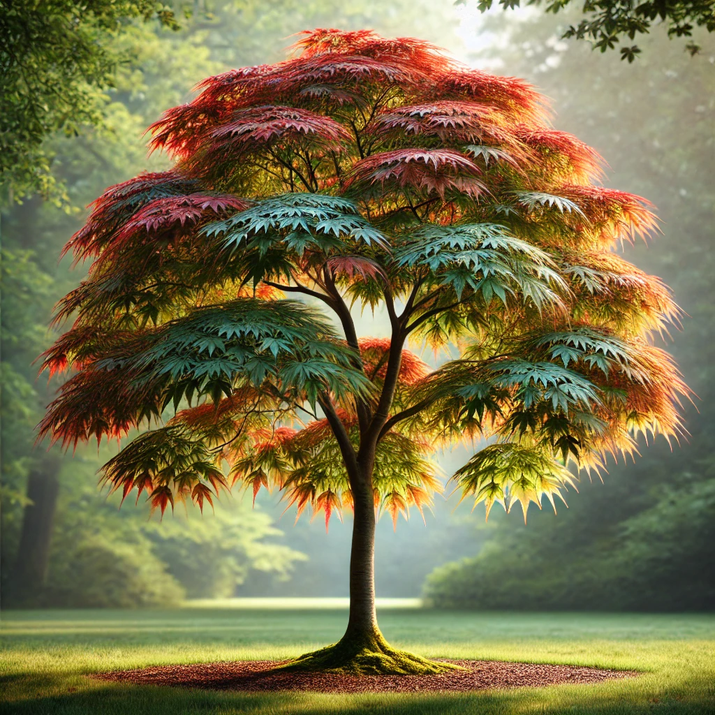 Japanese maple butterfly (Acer Palmatum)