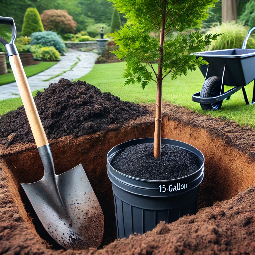 15 Gallon tree hole size